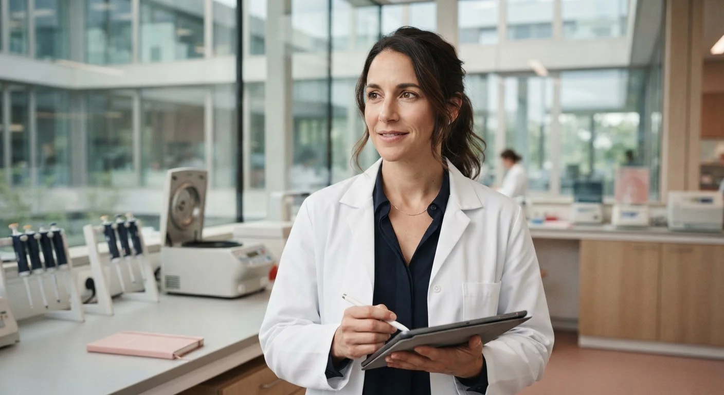 Dr. April Strand in a laboratory